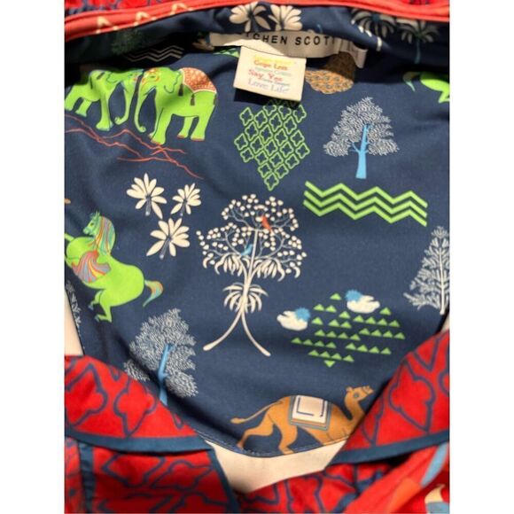 Gretchen Scott Ruffle neck red dress Goddess 16 - Picture 4 of 9